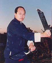Sifu Tom Lo with Wing Chun Butterly Swords